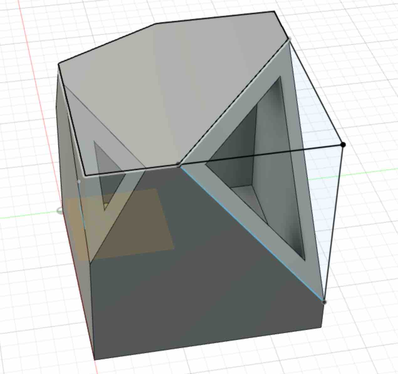 Trying to make a hollow cavity.