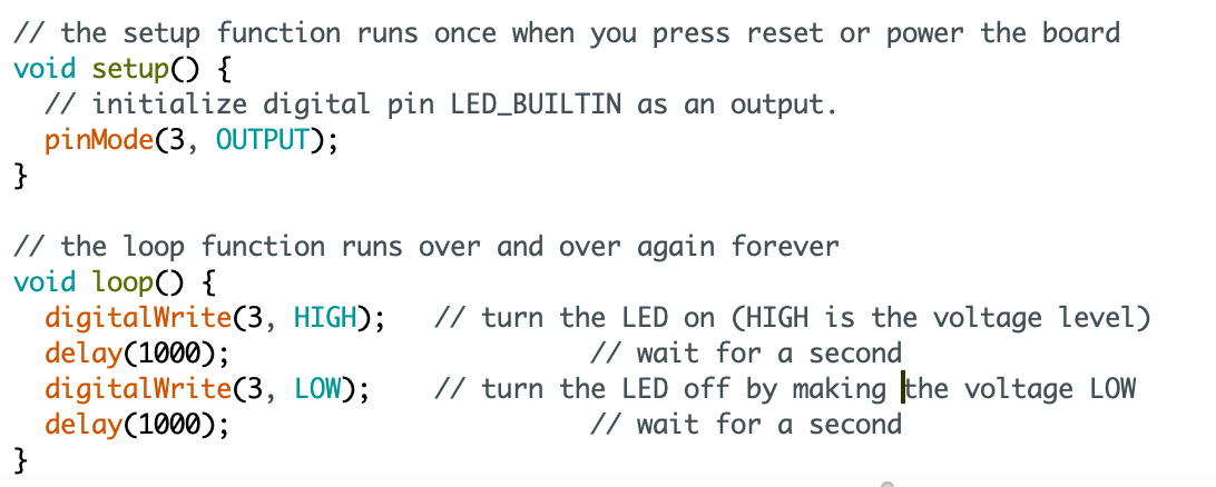 ATtiny LED blink code.