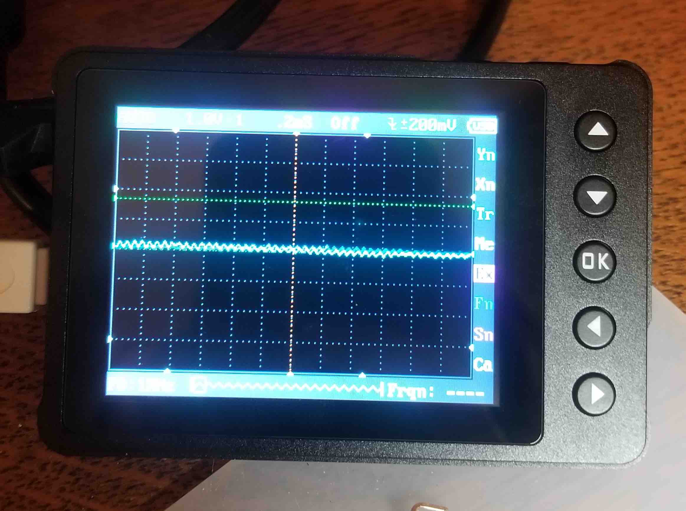 Osciloscope - grounded.