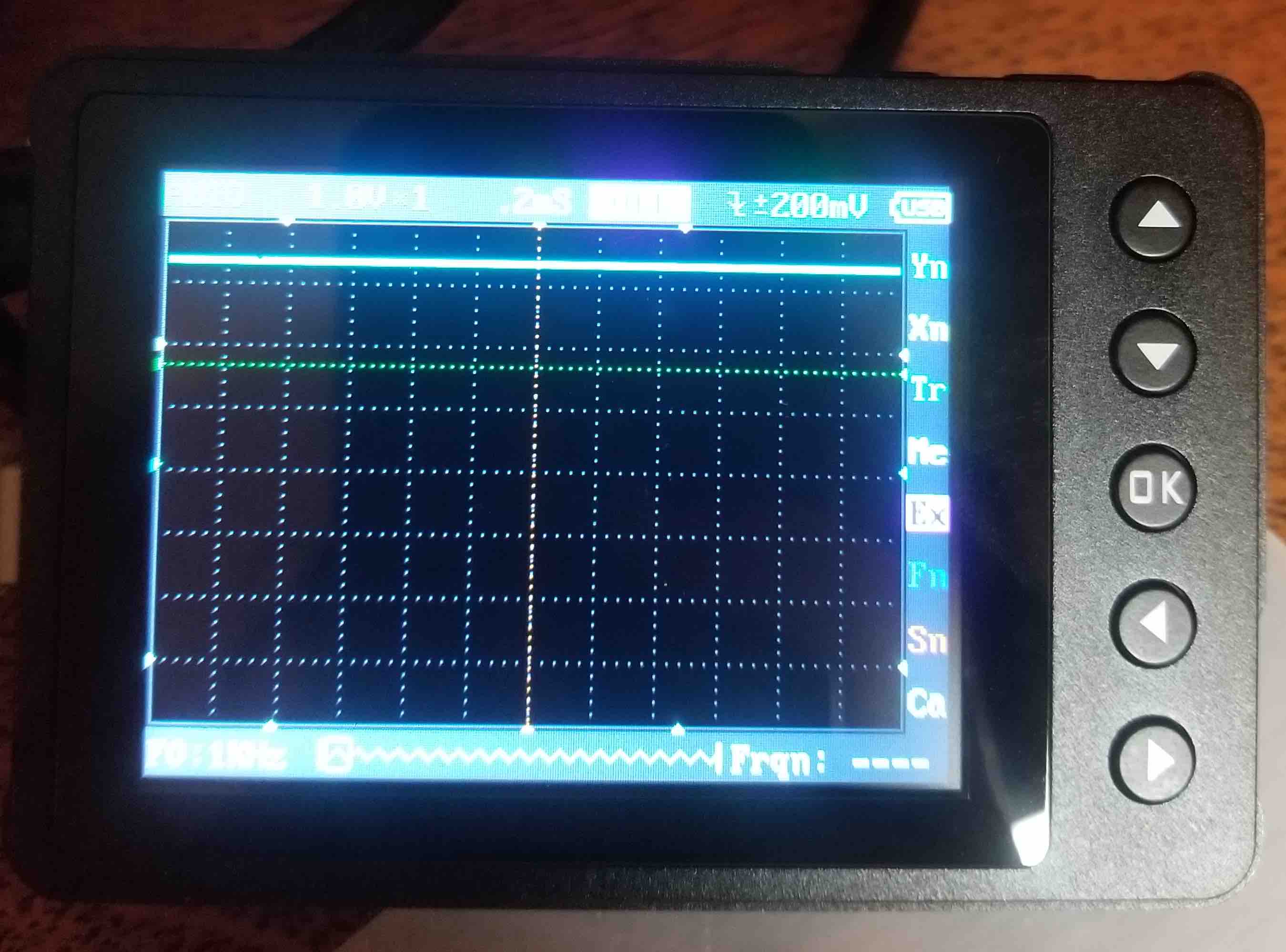 Osciloscope - full voltage.