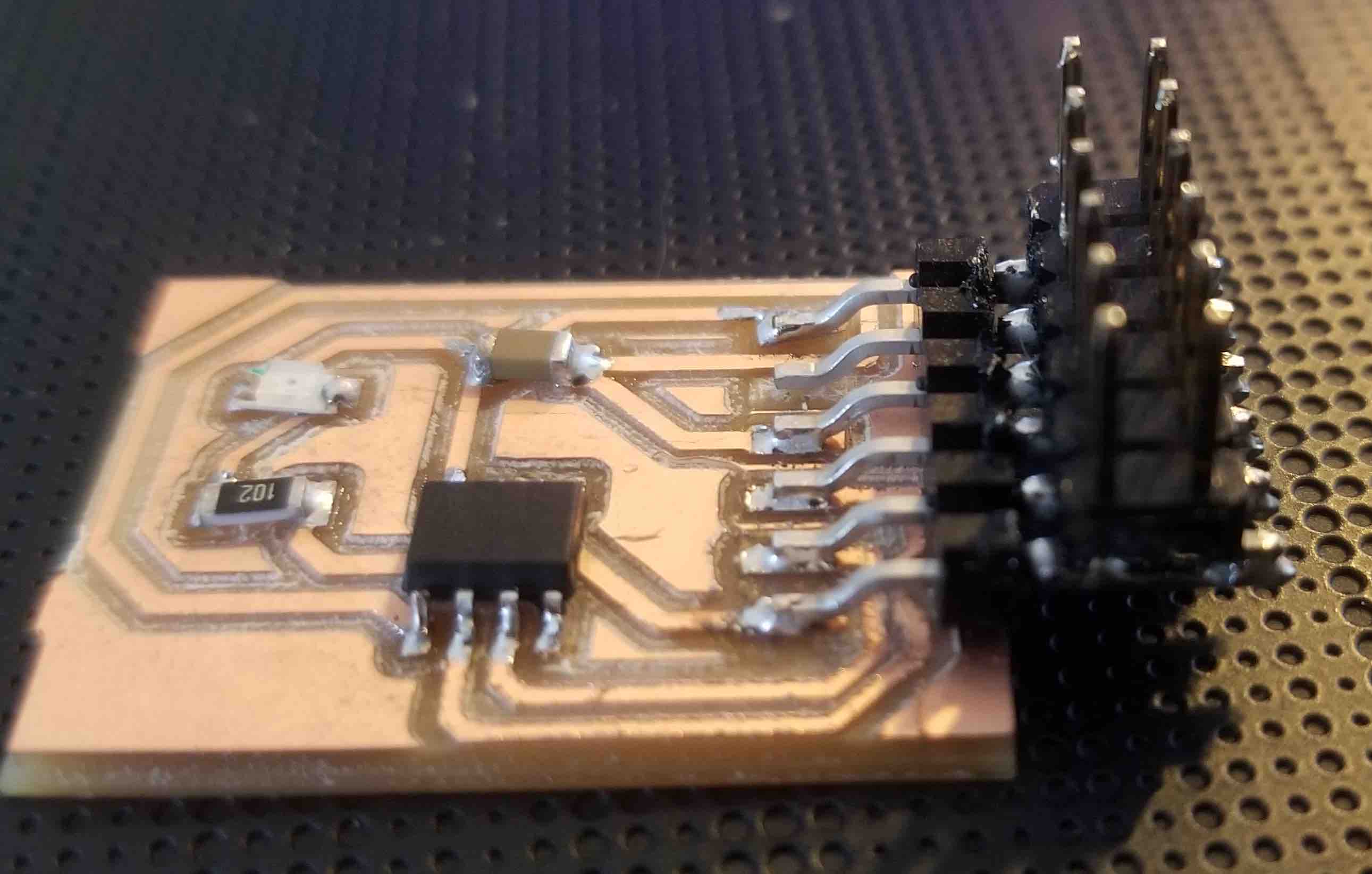 The serial board layout.