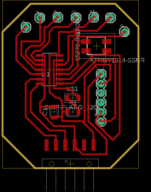 Attiny1614 Board draft.