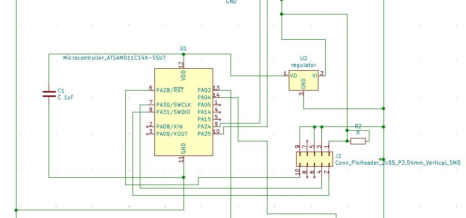 Schematic of 5x2 programmer