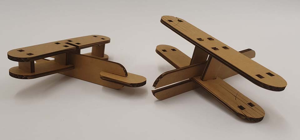 Laser Cut Biplane