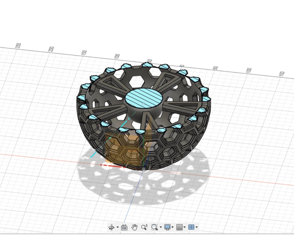 Lamp shade slices in CAD